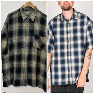 Like New Buffalo Hunter Flannel button Up Short Sleeves  Sport  Men’s Shirt